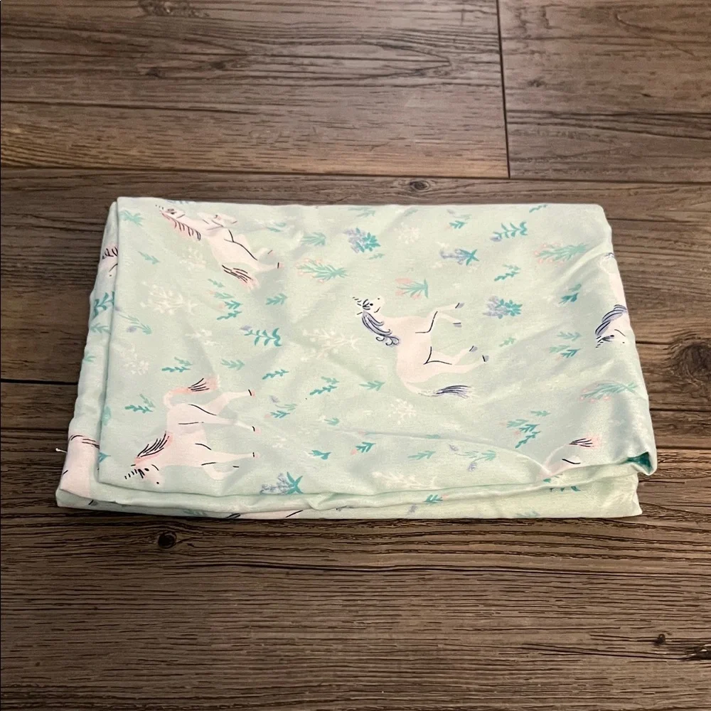 Cuddl Duds Mint Green Unicorn Print Sheets